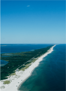 strip of beach in new jersey